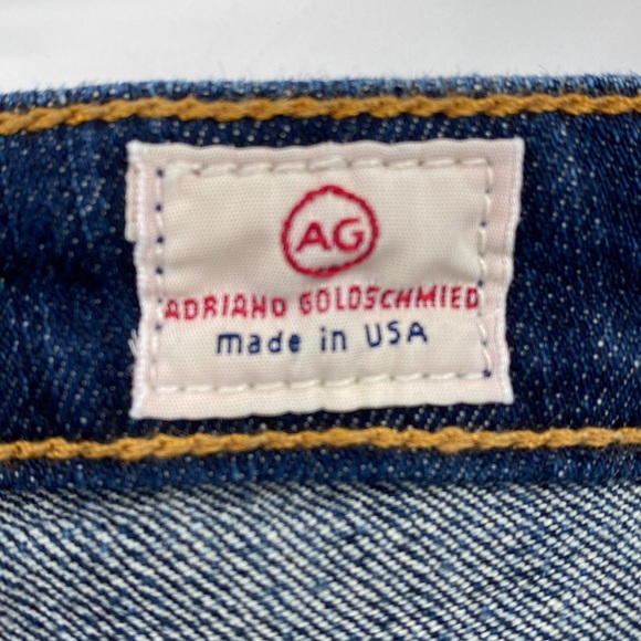 AG Adriano Goldshmied The Belle Flare Jeans Boho Gypsy Mid Rise Blue Size 30 - Picture 10 of 12